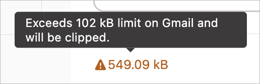Message size too big