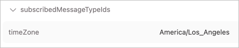 timeZone field in user profile