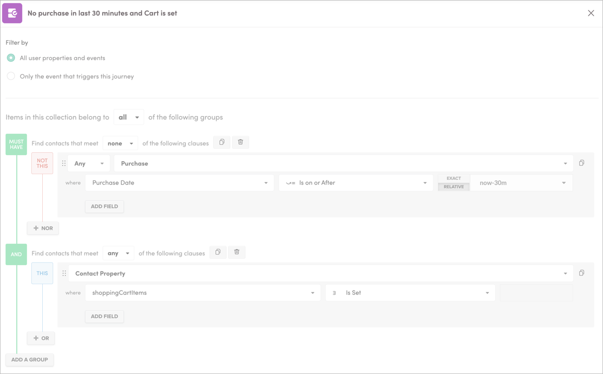 Ensuring the user should receive the reminder message