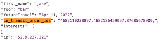 The user profile output