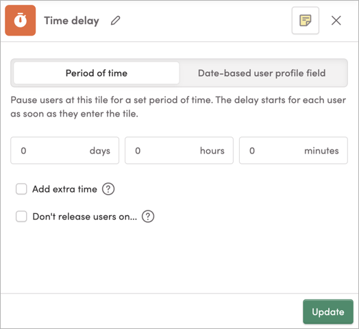 Journey Setup: Delay Tiles – Iterable Support Center