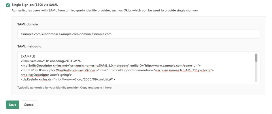 Single sign-on enabled in Iterable