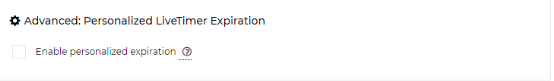 Expiration configuration