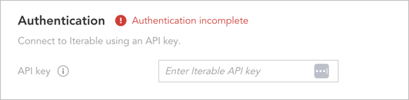 Authenticating with the API key