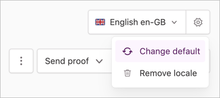 Changing a template's default locale