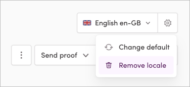 Removing a locale from a template
