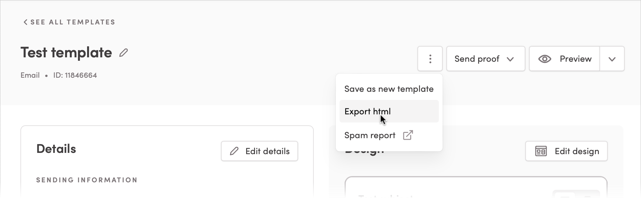 Export HTML