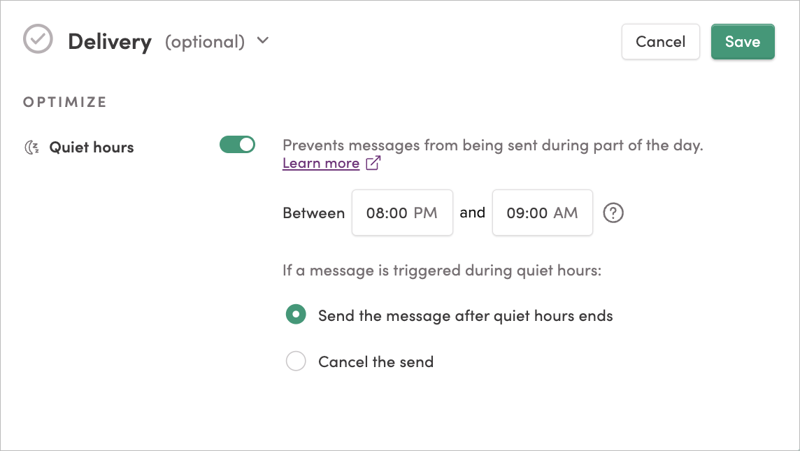 Quiet Hours