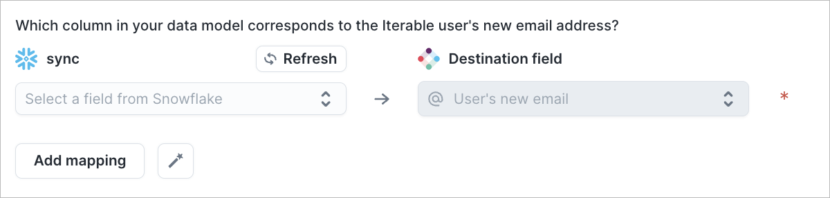 Mapping new email