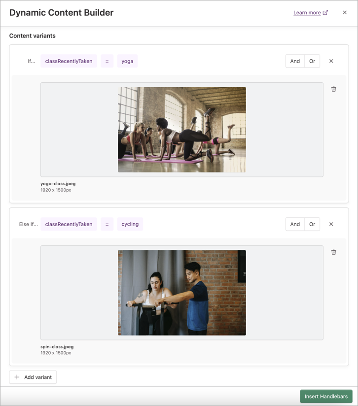 Dynamic Content Builder