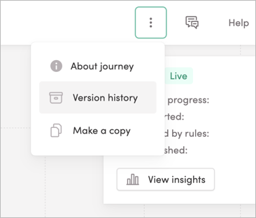 The Version History button