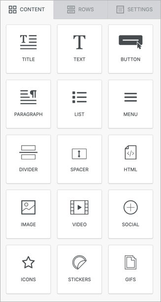 The content tile panel