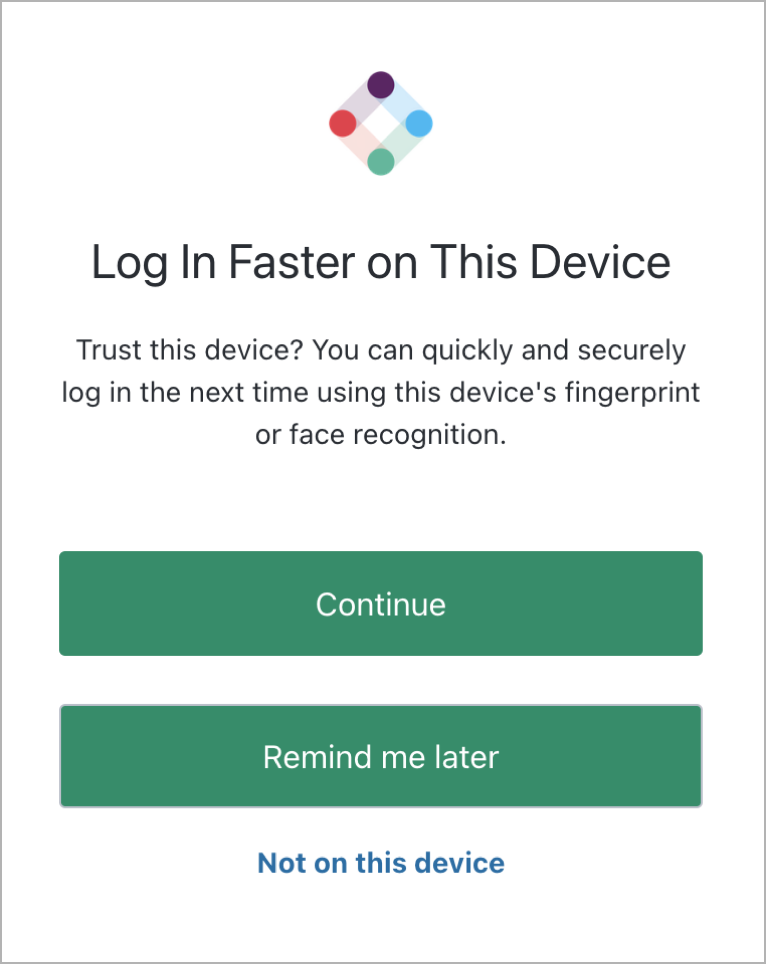 Biometric authentication for MFA