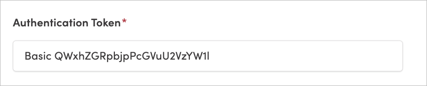 Basic auth setting