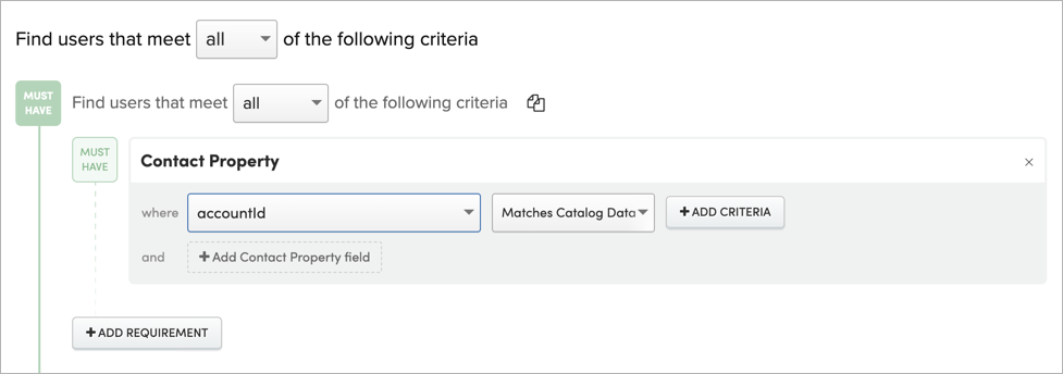 Setting up the Segmentation query
