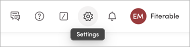 The Settings menu