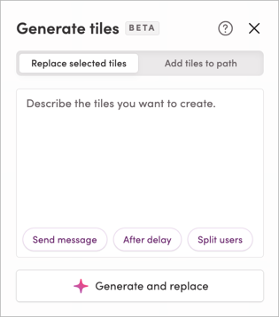 Replace selected tiles