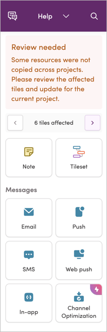Review Needed panel
