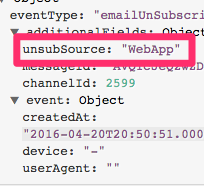 Unsubscribe source
