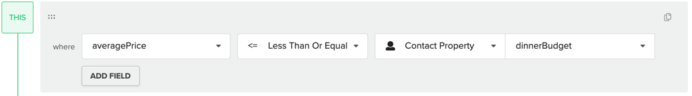 Dynamic search criteria