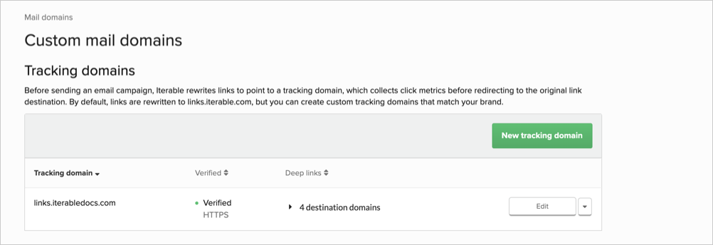 Tracking domains