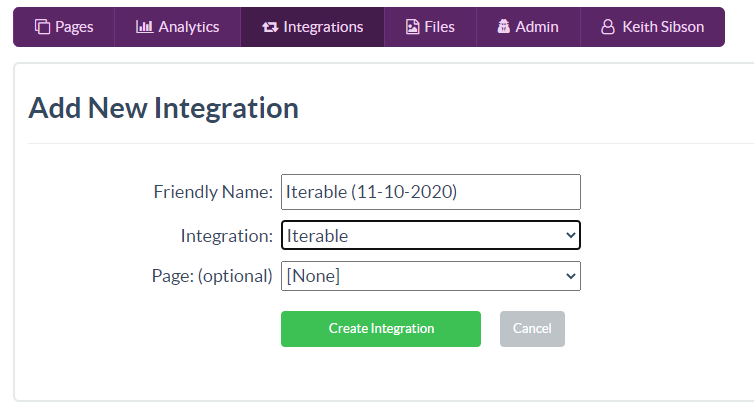 Creating an Iterable integration