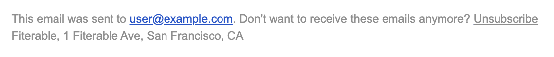 Example Iterable unsubscribe block