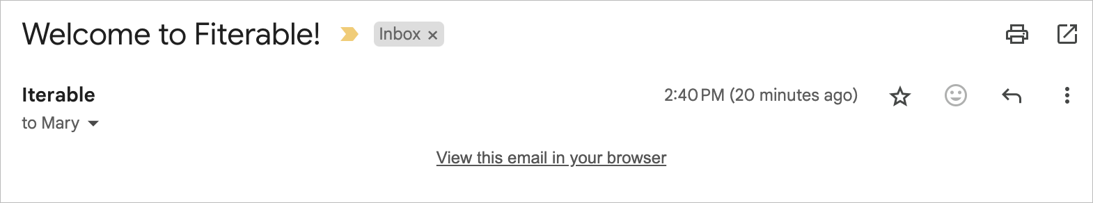 Example 'To Name' field in Gmail inbox