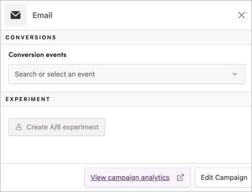 Viewing individual campaign performance data