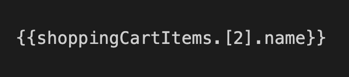 Indexing example
