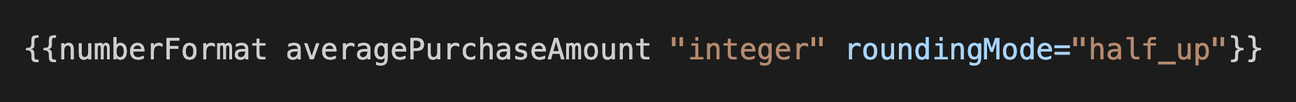 numberFormat half_up rounding mode example