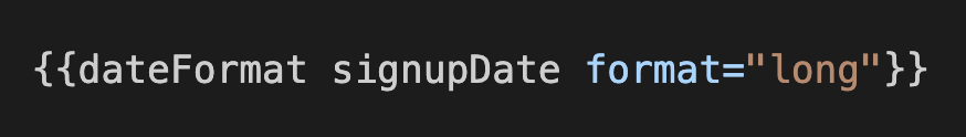Example full dateFormat helper