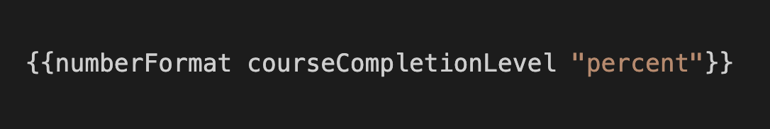  percentage helper example