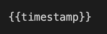 timestamp example