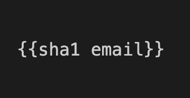 sha1 helper example