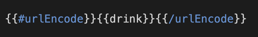 Example urlEncode helper