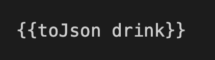 Example toJson helper