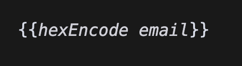 Example hexEncode helper