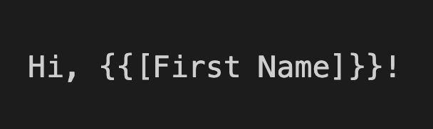 Example field name containing a space