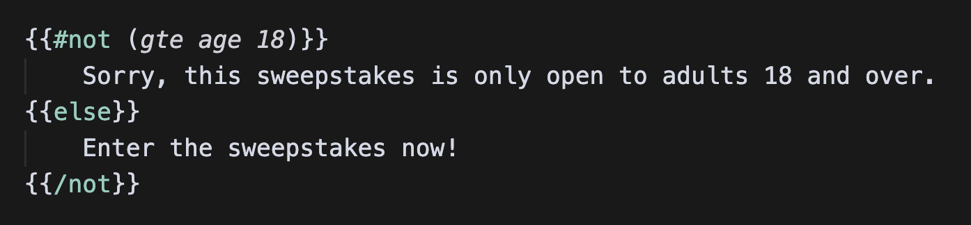 not helper example