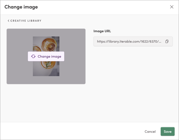 Replacing an image