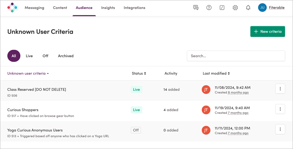Viewing unknown user details