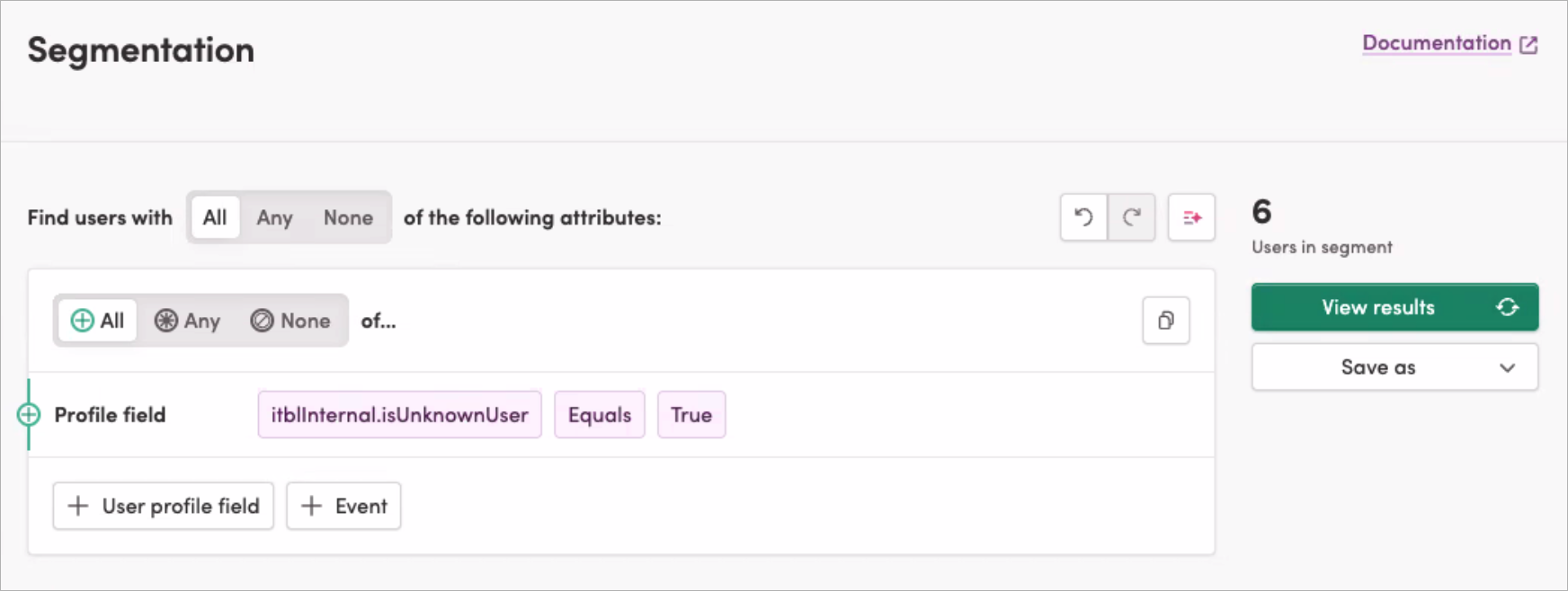 Segmenting unknown users