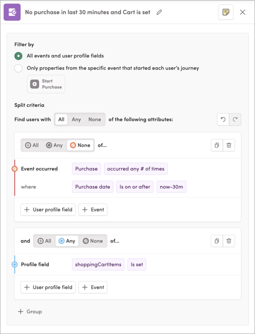 Ensuring the user should receive the reminder message