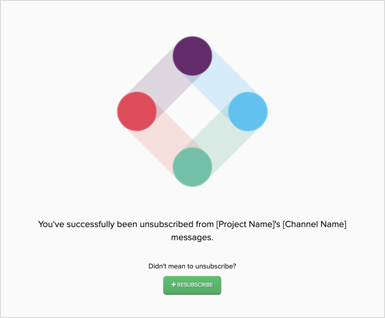 Channel unsubscribe success