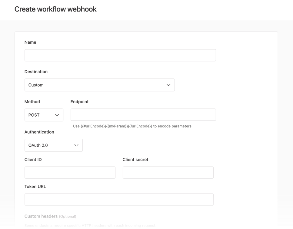Creating a journey webhook