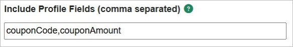 Including additional profile fields
