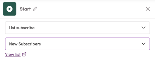 Selecting a list