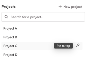 Pin to top