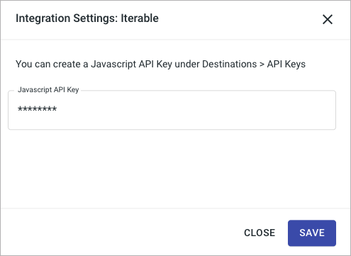 Adding the API key
